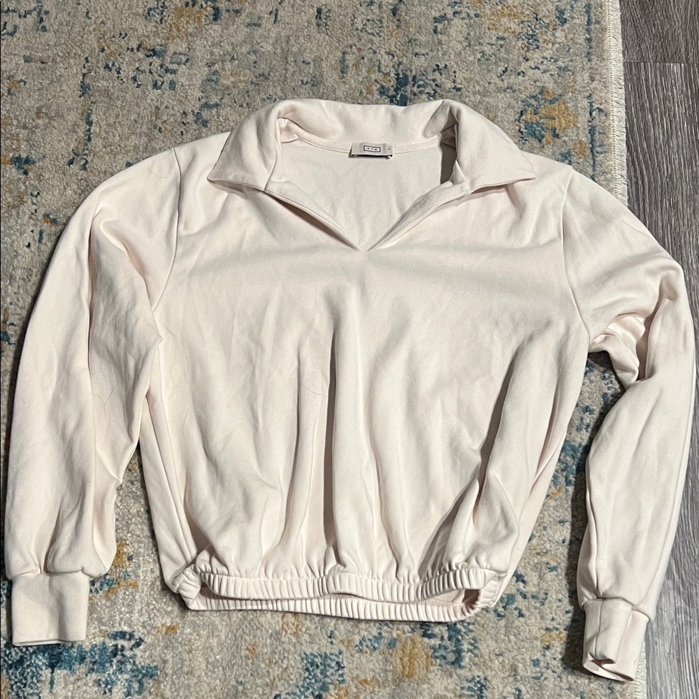AYR Cream Polo Sweatshirt